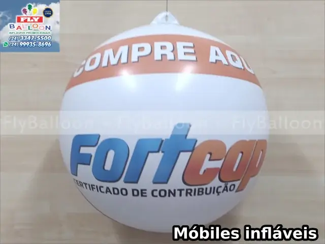 Móbiles infláveis promocionais Fortcap