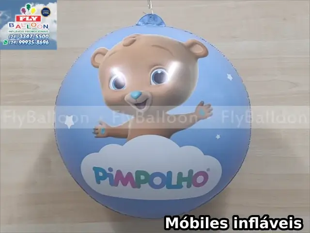 Móbiles infláveis promocionais Pimpolho Moda Infantil