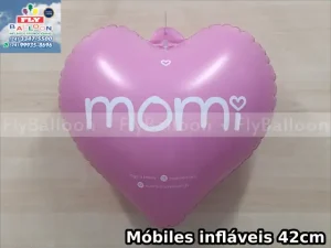 mobile coração inflável promocional momi